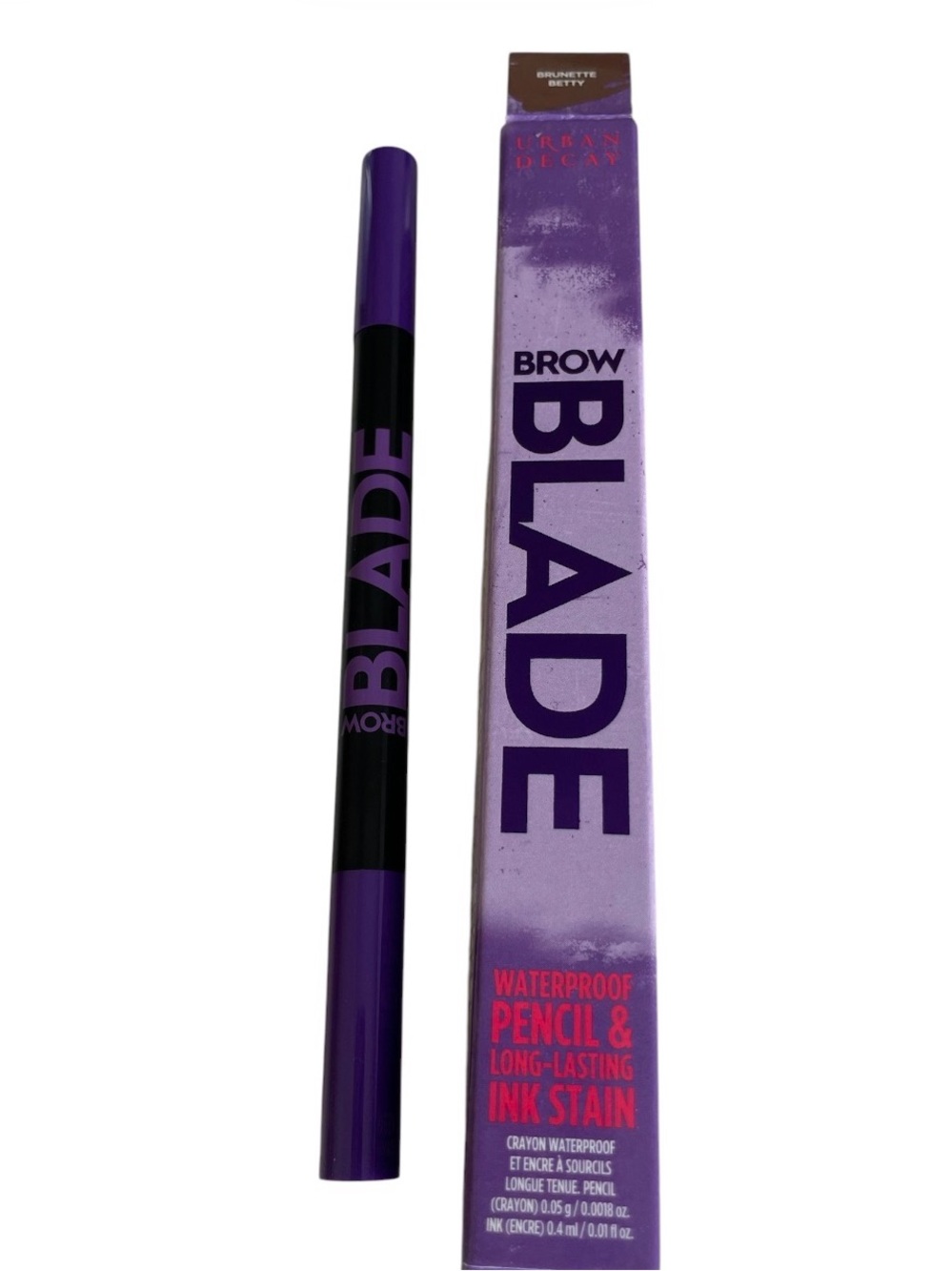 Urban Decay Brow Blade Waterproof Pencil +Ink Stain Brunette Betty 0.0018 Oz New